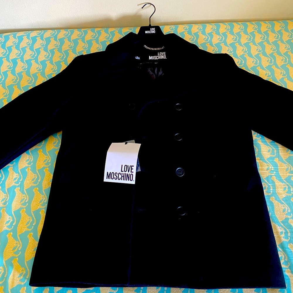 Moschino pea coat. 2 left both size 38 (size Large) comes with hanger.
